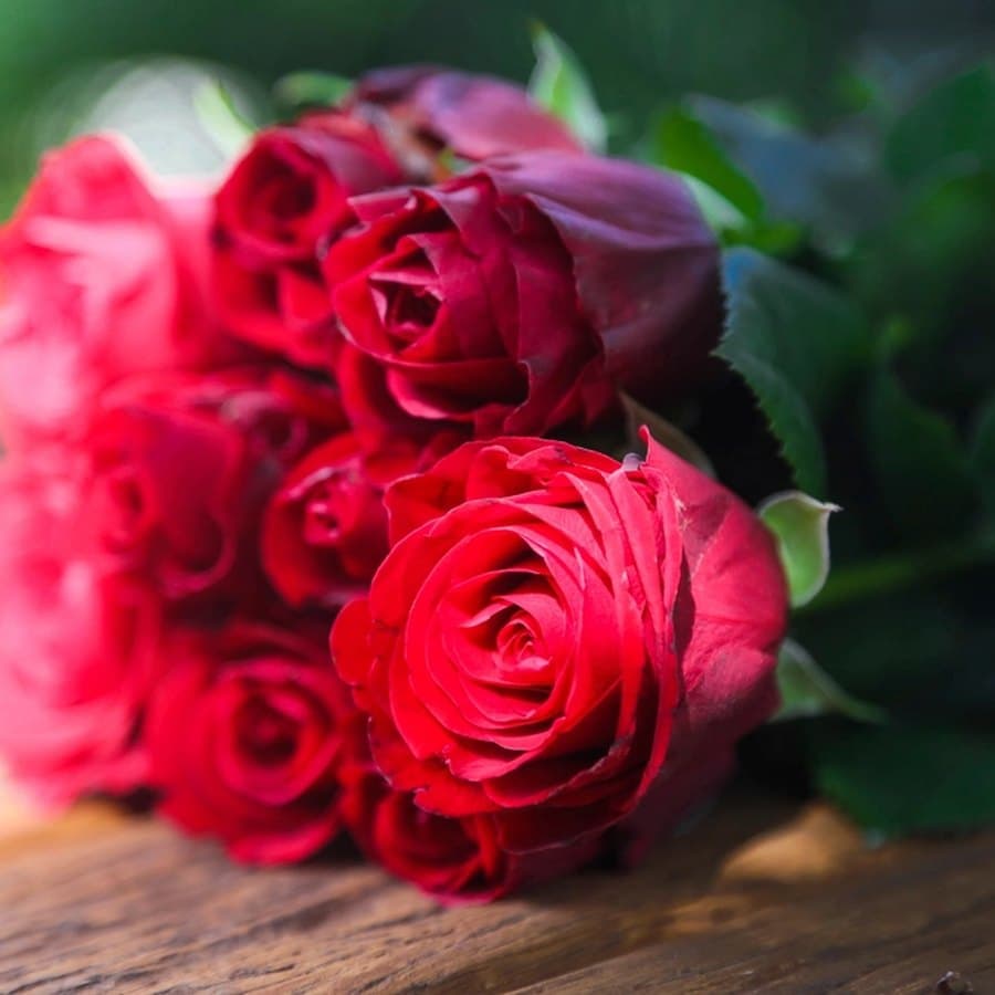 Red and Pink Rose Bouquet